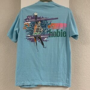 1988 Hobie Logo Pocket T Shirt Vintage Sz L (S/M) Volleyball Single Stitch
